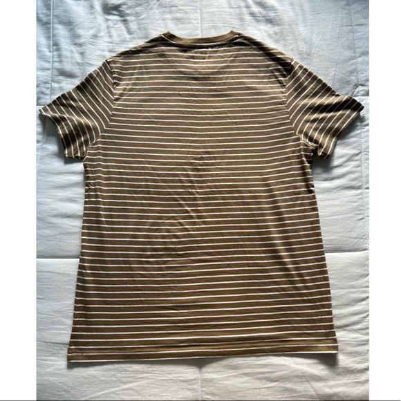 Brown Striped Shirt Sleeve Shirt - Picture 2 of 3